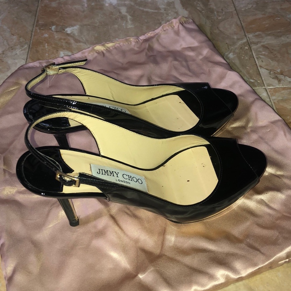 Jimmy Choo Black Stiletto Heels - Picture 6 of 7